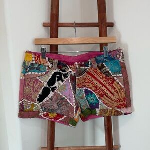 Colorful Patchwork Women Shorts